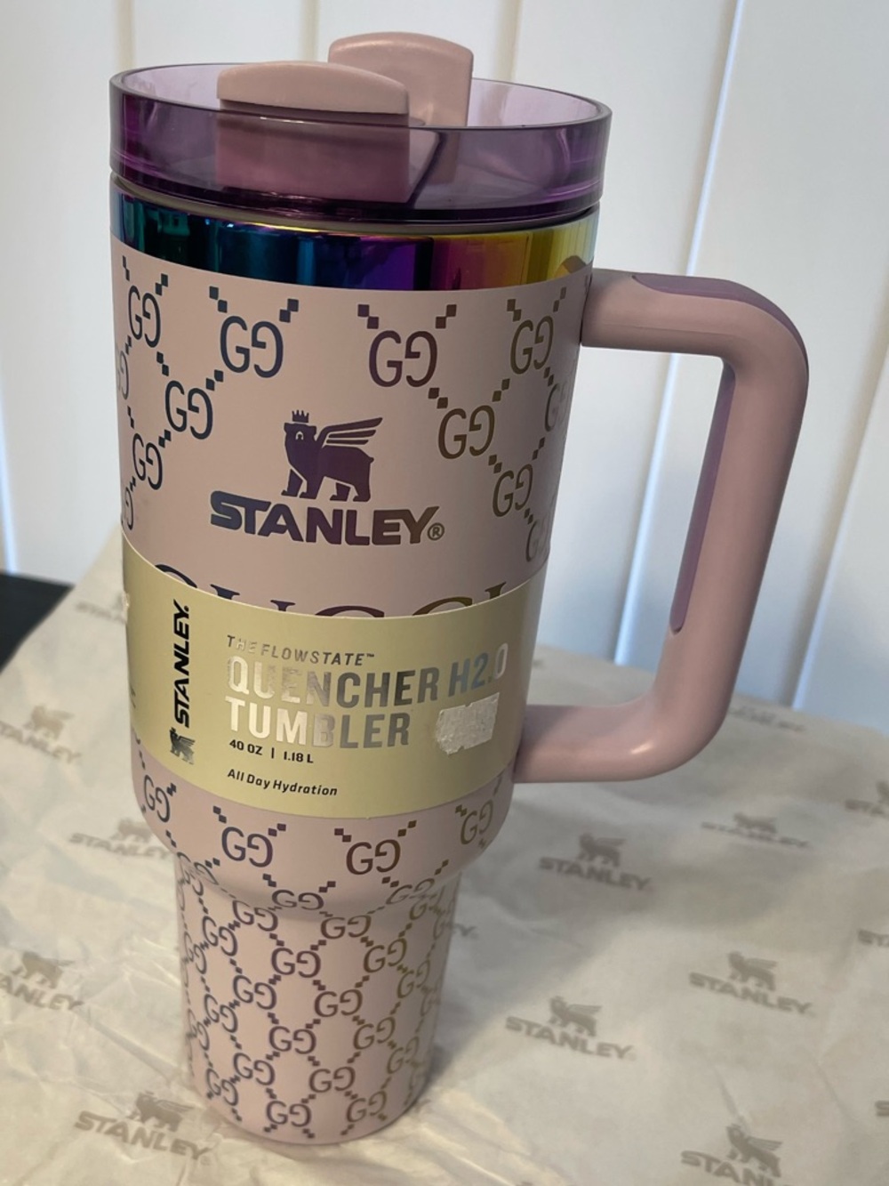 Stanley 40oz Light Purple Travel Tumbler with Handle